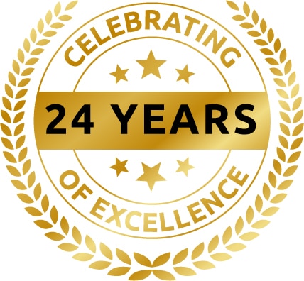 24 years of service badge